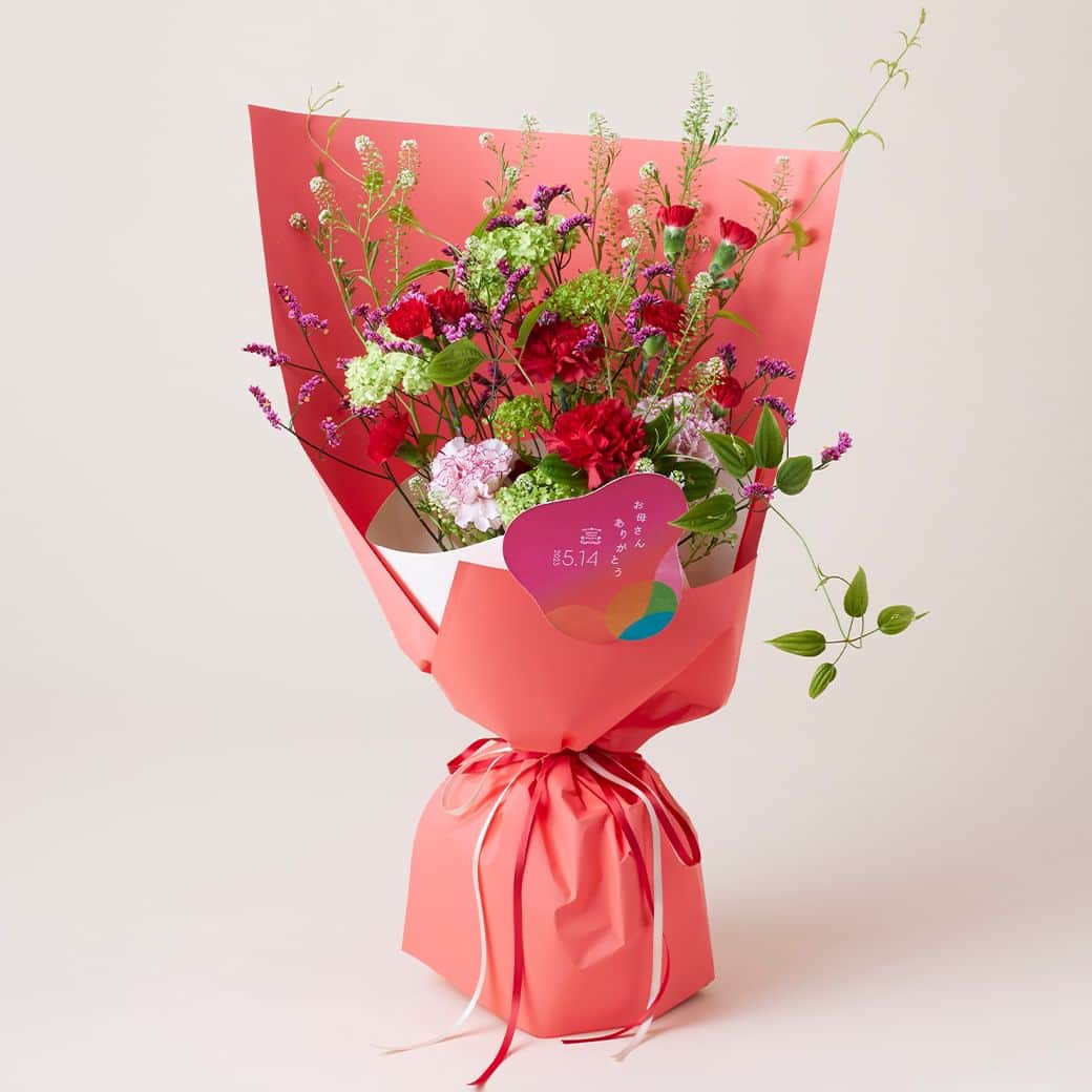 青山フラワーマーケットさんのインスタグラム写真 - (青山フラワーマーケットInstagram)「【2023年 母の日フラワーギフト】 赤いカーネーションを主役に、フレッシュな草花をアクセントにしたブーケ。 多彩な自然の美しさを表現。 お気に入りの花瓶にいけて飾れば、愛情あふれる空間に。 　 母の日の王道・深く美しい赤のカーネーションが、感謝の気持ちをストレートに伝えます。 　 ■青山フラワーマーケット ブーケ ディライト レッド Mサイズ（1～3枚目）　3,850円 Lサイズ（4枚目）　6,600円 　 Mサイズは【レッド】の他に、【ピンク】【オレンジ】のアイテムも。 母の日のフラワーギフト特集は、ハイライト「母の日特集」よりご覧いただけます。 　 #母の日 #mothersday #5月14日は母の日 #3つのカラーパレット #母の日ブーケ #bouquet #ブーケ #母色フラワーギフト #愛を伝えるレッド #青山フラワーマーケットの母の日 #母の日ギフト #母の日のプレゼント #旬の花 #季節を楽しむ #花とおうち時間 #花を楽しむ #花のある暮らし #花のある日常 #花の飾り方 #花を飾る #花を飾ろう #花を飾る生活 #花 #aoyamaflowermarket #青山フラワーマーケット」5月11日 8時10分 - aoyamaflowermarket