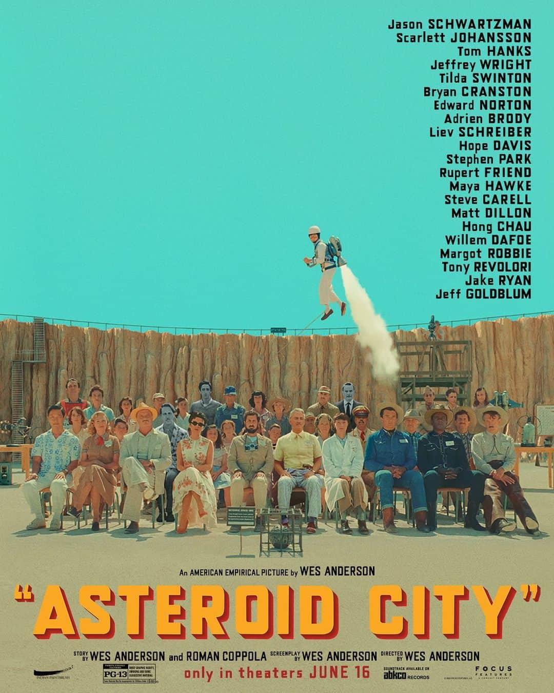 エイドリアン・ブロディのインスタグラム：「Wes Anderson’s Asteroid City 🏜 ☄️ Exclusive engagements in NY/LA on June 16, in theaters everywhere June 23. #AsteroidCity」
