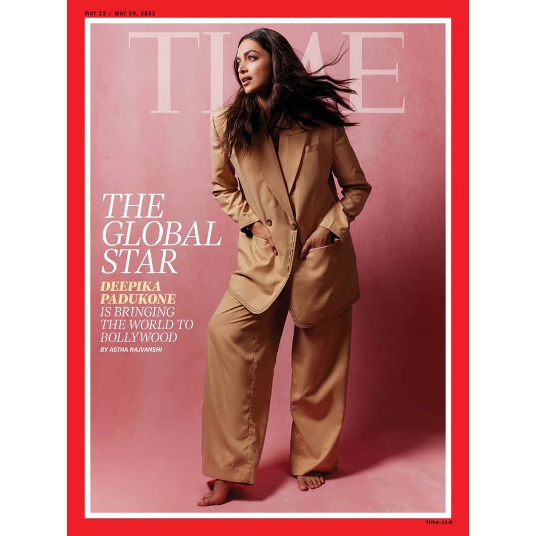 TIME Magazineのインスタグラム：「@deepikapadukone never set out to take India to the world. She wanted the world to come to India.   As the most popular actress in the world’s most populous country, she’s often asked if she’s going to move to Hollywood. “My mission has always been to make a global impact while still being rooted in my country,” she says on her home turf in Mumbai.  Read about her vision for what it means to be a truly global superstar at the link in our bio. Photograph by Nishanth Radhakrishnan (@nishanth.radhakrishnan) for TIME」
