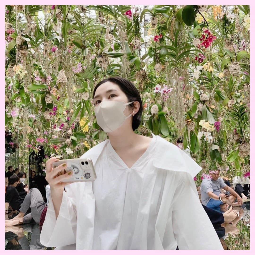 デミルクス ビームス 新宿のインスタグラム：「. GWのおでかけ編🍣🏮 . STAFF MATSUMOTO #demiluxebeams_matsumoto . 友人が関西から遊びに来た時の写真です🤳 豊洲市場→チームラボプラネッツ→浅草観光と沢山観光できて楽しい1日でした💕🥰 . #demiluxebeams #デミルクスビームス  #demiluxebeams_shinjuku  #BEAMS #ビームス」