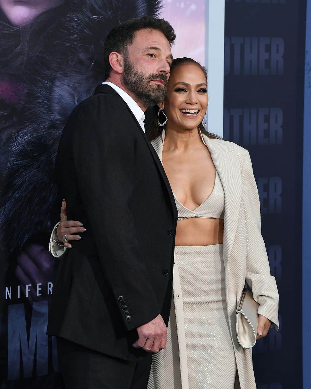 Just Jaredさんのインスタグラム写真 - (Just JaredInstagram)「Jennifer Lopez and Ben Affleck shared a cute red carpet moment at the premiere of her new Netflix movie "The Mother" on Wednesday night in L.A. #JenniferLopez #BenAffleck #TheMother Photos: Getty」5月11日 12時59分 - justjared