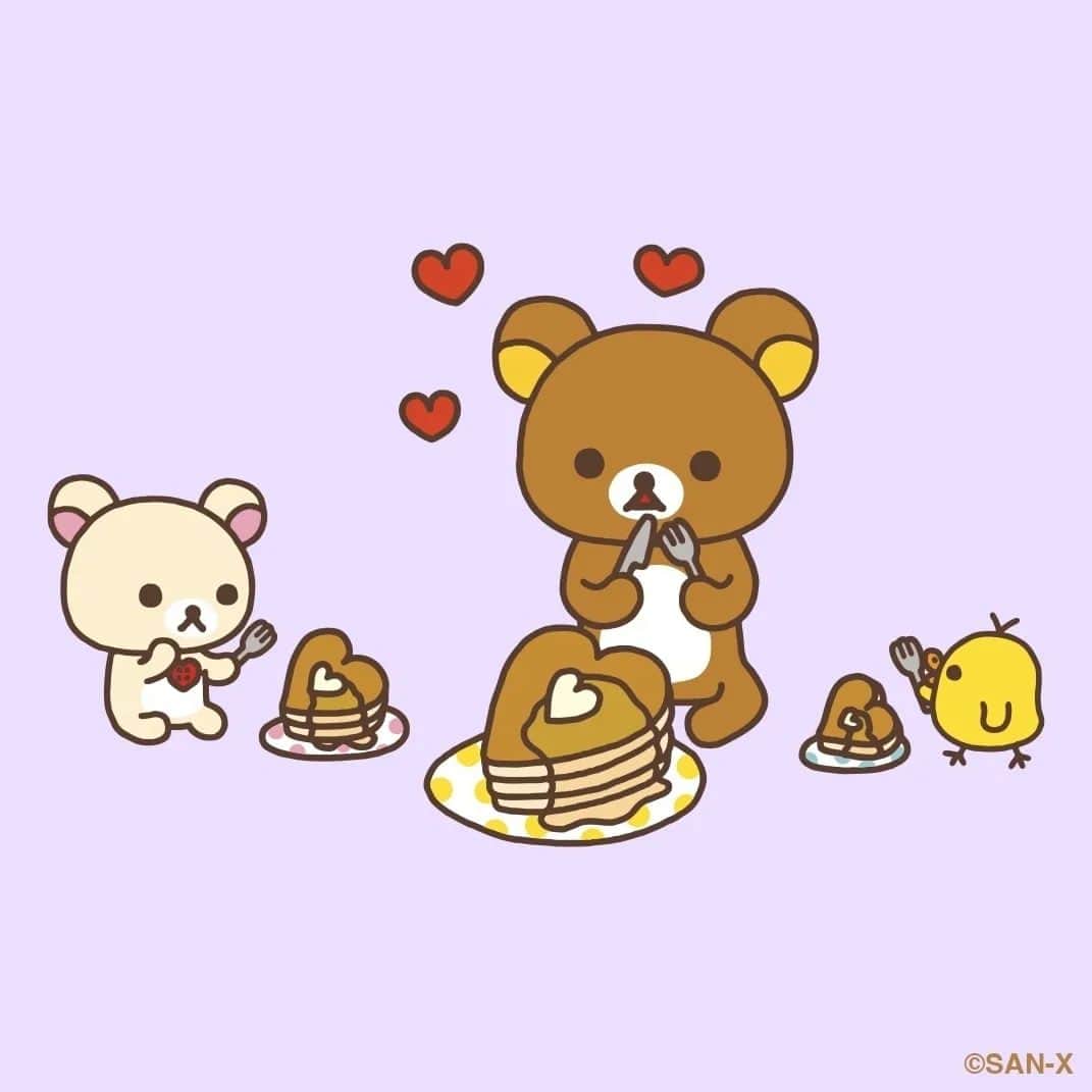 Rilakkuma US（リラックマ）さんのインスタグラム写真 - (Rilakkuma US（リラックマ）Instagram)「The only thing better than pancakes are heart shaped pancakes! Tag a friend who'd like to try to make some with you!  #rilakkumaus #rilakkuma #sanx #kawaii #リラックマ #サンエックス」5月11日 23時52分 - rilakkumaus