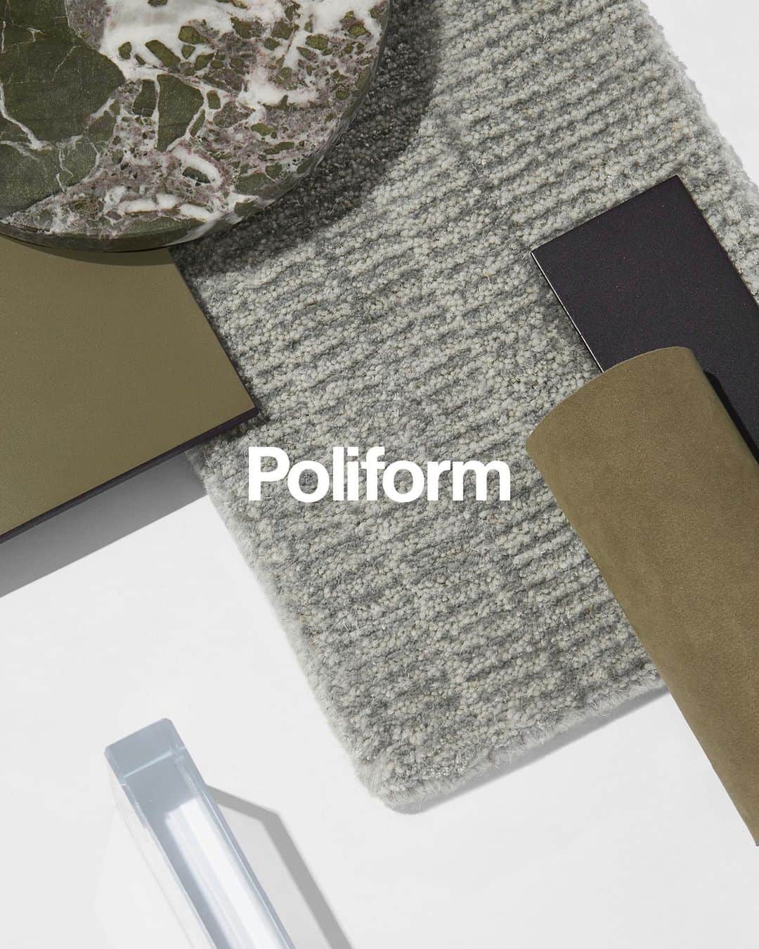 Poliform|Varennaのインスタグラム：「Design always goes hand in hand with research into trends and a meticulous selection of materials and finishes, in accordance with an idea of style that expresses its character and uniqueness in the harmony of the tones, the elegance of the combinations and the quality of the tactile experience. Poliform has always made research of trends one of its strengths and attempts to transfer this know-how also inside its stores worldwide to ensure the best in-store experience. Get inspired by our materials and discover the Poliform collection on poliform.com.   #poliform #design #madeinitaly #designinspiration #poliforminspiration #materials #poliformfinishes #interiordesign #designtrends #furniturematerials #poliformstyle #home #homedesign」