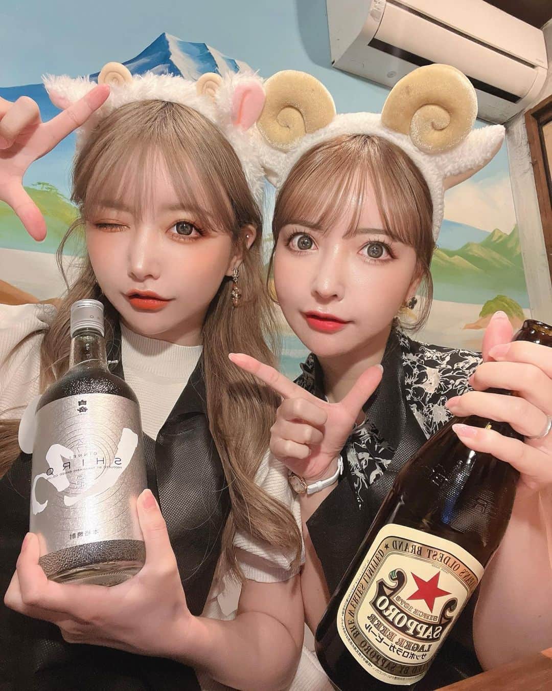 吉川ちえのインスタグラム：「【🐑🍖🐑🍖🐑🍖🐑】 . あの肉がとう系列から羊肉コース料理が登場して ✅ひつじがとう 食べてきたよ✌️✨ . もともとラム肉だいすきで楽しみにしてたけど 想像以上に美味しかった😭❤️😭❤️ . ラム肉なのに臭み全然なくて、 新鮮でレアのまま食べまくった✌️ . お店にはひつじのカチューシャあったので ちかさんのひつじカチューシャつけて ラム肉食べました🤣❤️❤️ . #ひつじがとう #ラム肉 #肉がとう」