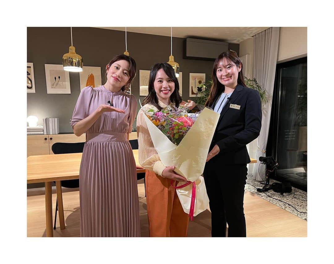 村上茉愛のインスタグラム：「.  とある撮影でした🫶  〜DOUZE〜 和とフレンチが融合したフレンチ料理屋さん  #DOUZE #素敵な花束💐」
