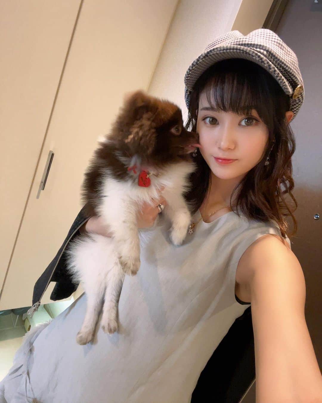 のインスタグラム：「ラテとエルの単体での写真はいっぱいあるのに一緒に撮ることがほぼ無かったのでたまにはチャレンジ🥺 かわദ്ദി^._.^)🩷」