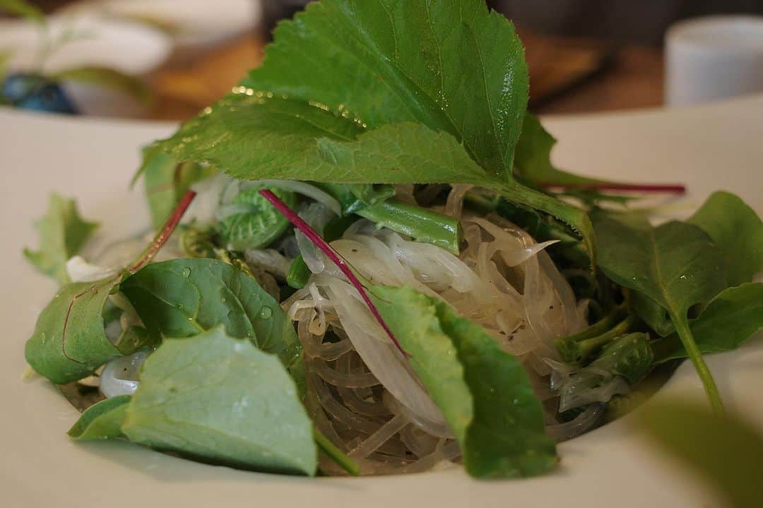 内山理名さんのインスタグラム写真 - (内山理名Instagram)「❤︎❤︎  春野菜や山菜をたっぷり使った身体に優しい韓国料理教室へ。  こんなに簡単にできちゃうの。というものから、ひと手間がポイントになるものまで..何から作ってみようかなぁ。復習するのがたのしみで。  器や盛り付けも素敵で目でも癒されました。 学べるって幸せ。」5月11日 17時11分 - rinauchiyama_official