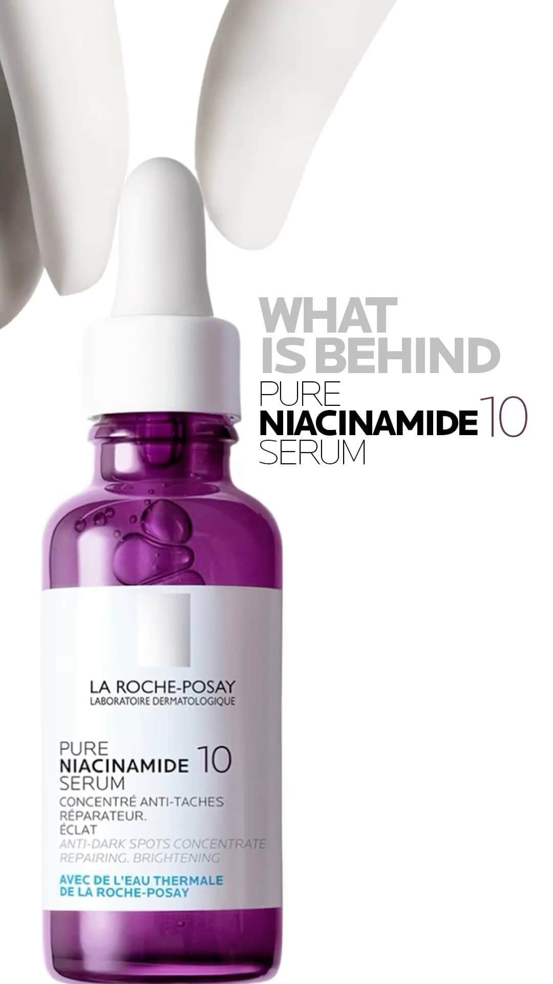 La Roche-Posayのインスタグラム：「Give your skin the power to fight dark spots with our result-driven formula. A trio of active ingredients that make for a brighter complexion. Try Pure NIACINAMIDE 10 Serum Today for life-changing results that speak for themselves 📢  ✅ 21 % intensity of dark spots at 8 weeks*  Ready to say goodbye to dull moments and dull skin? Raise your hand if this serum is making it into your skincare routine! 🙋‍♀️ *clinical study on 103 subjects  All languages spoken here! Feel free to talk to us at anytime. #larocheposay #niacinamide10 #serum #antiageing #sensitiveskin Global official page from La Roche-Posay, France.」
