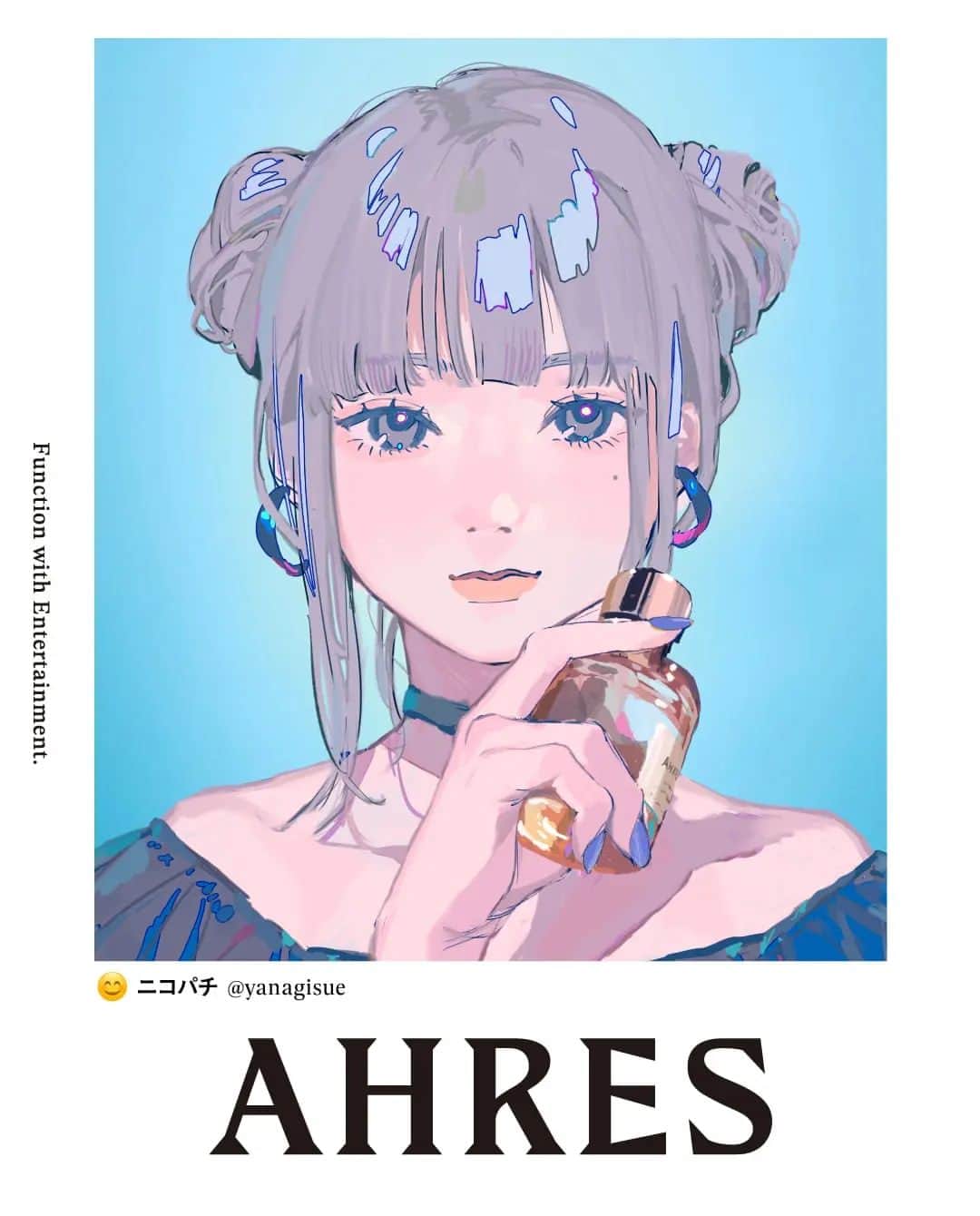 柳すえのインスタグラム：「． 😊っと、📸っと、ニコパチ。  @yanagisue ×AHRES   Sound Skin Perfume　Swallow Escapism #スワローエスカピズム  パッションフルーツ、リリー、ソフトムスクをベースにしたフルーティーフローラル。  ー燕の現実逃避 スーツケースを片手に南国へ逃避行。 何にも縛られない自由な私。  After Story “エキゾチックな南国に降り立ち、果物や花々が交差する香りに囲まれて高ぶる心臓。燕のように身も心も解き放たれ、飛翔するひと時”  #ニコパチ #NICOPACHI #サウンドスキンパフューム  #柳すえ #アーレス #AHRES #フレグランス #perfume #香水」