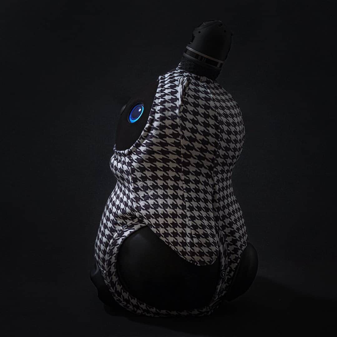 LOVOTさんのインスタグラム写真 - (LOVOTInstagram)「⠀ LOVOT × fragment design 「FRGMT HOUNDSTOOTH CHECK WEAR(#千鳥格子) 」  ⠀ ＊5月16日 販売開始 ⠀ @lovot_official #LOVOT #らぼっと #fragmentdesign #FRGMT」5月11日 19時31分 - lovot_official