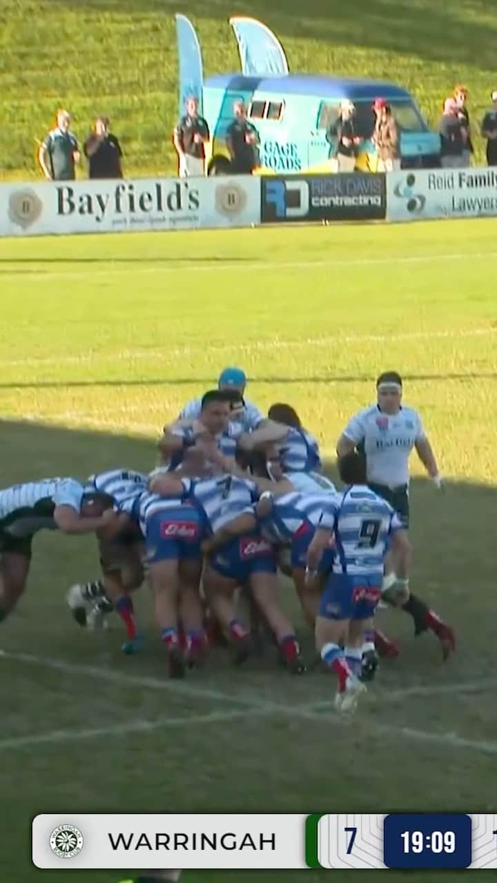 のインスタグラム：「A winger scoring off a 38m maul, we’ve now seen it all 😂  @wildfiresrugby have powered their way to the top of the #ShuteShield ladder after six rounds!  📺 @stansportau」
