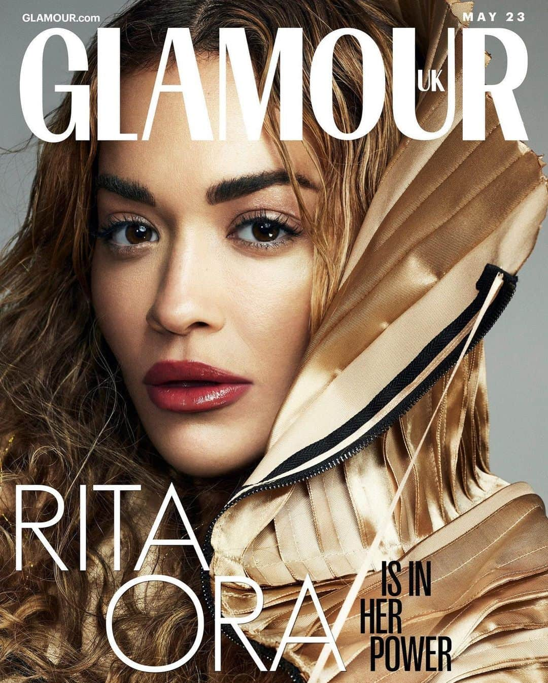 リタ・オラさんのインスタグラム写真 - (リタ・オラInstagram)「#RitaOra is GLAMOUR's May cover star ⚡️  "I’ve had people judge me my whole career, saying, ‘Is she too naked?’ Or, ‘Can she say things like that?’ I find it extremely misogynistic.”  Mental health, misogyny and managing a multi-faceted career: @ritaora opens up in her most honest interview ever, to GLAMOUR's European Editorial Director, @deborah_joseph.  Tap the 🔗 in bio to read the full cover interview.  Rita wears wears jacket @maximilianraynor.  📸 European Editorial Director/Interview: @deborah_joseph Entertainment Director: @emilymaddick Creative Producer: @dalianassimi  Beauty Director: @camilla.kay Design Director: @dlye Talent Booking: @poppyromanaevans at @thetalentgroup Photographer: @rachell_photo Stylist: @sasathomann Hair: @shonju at @thewallgroup Makeup: @mariebruce Nails: @nailsbymh at @lmcworldwide | @glamouruk」5月11日 20時11分 - ritaora