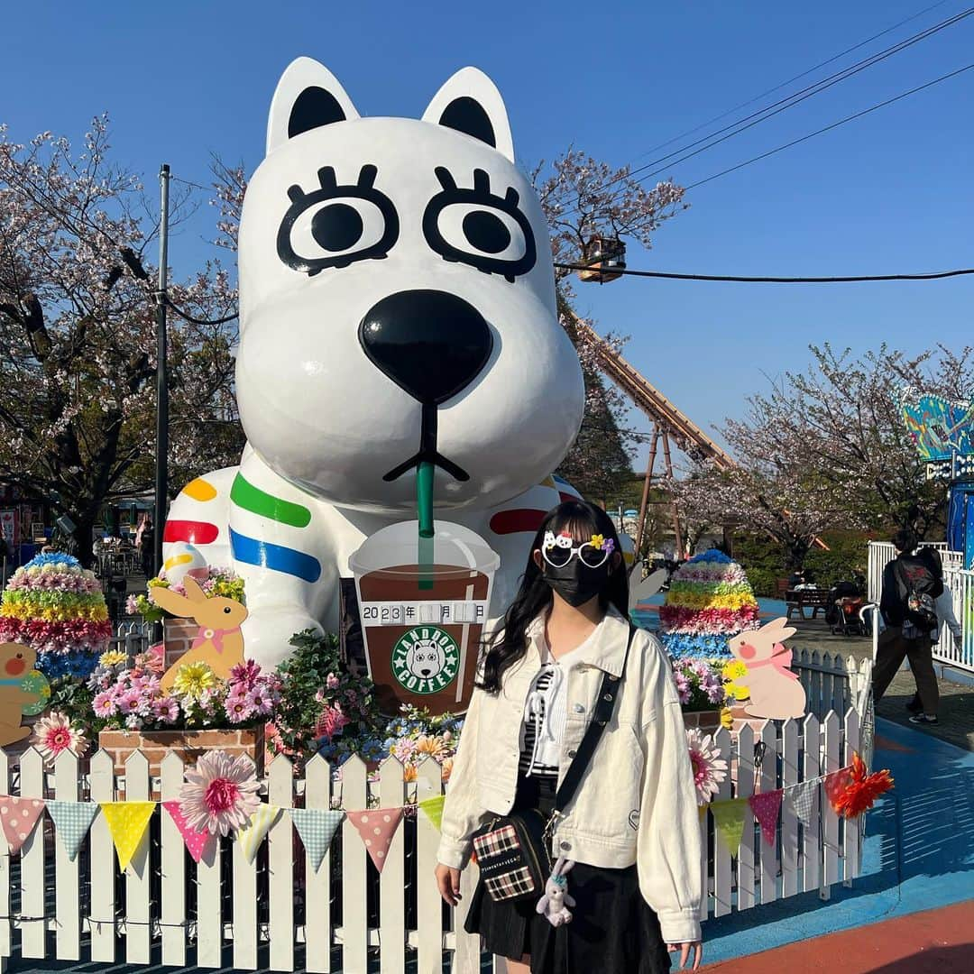 馬場彩華さんのインスタグラム写真 - (馬場彩華Instagram)「🎡🐰❕   楽しかったまた行きたい🪽   #よみうりランド #04 #fyp #遊園地」5月11日 21時02分 - s2yklo