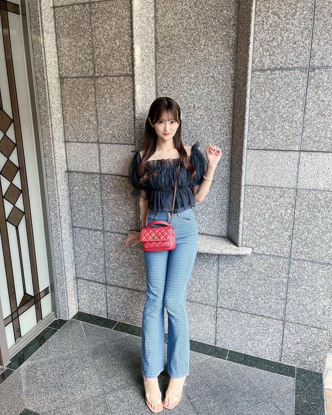 のインスタグラム：「ぜーんぶおきにいり👗💞  パンツ人生で2本目💮」
