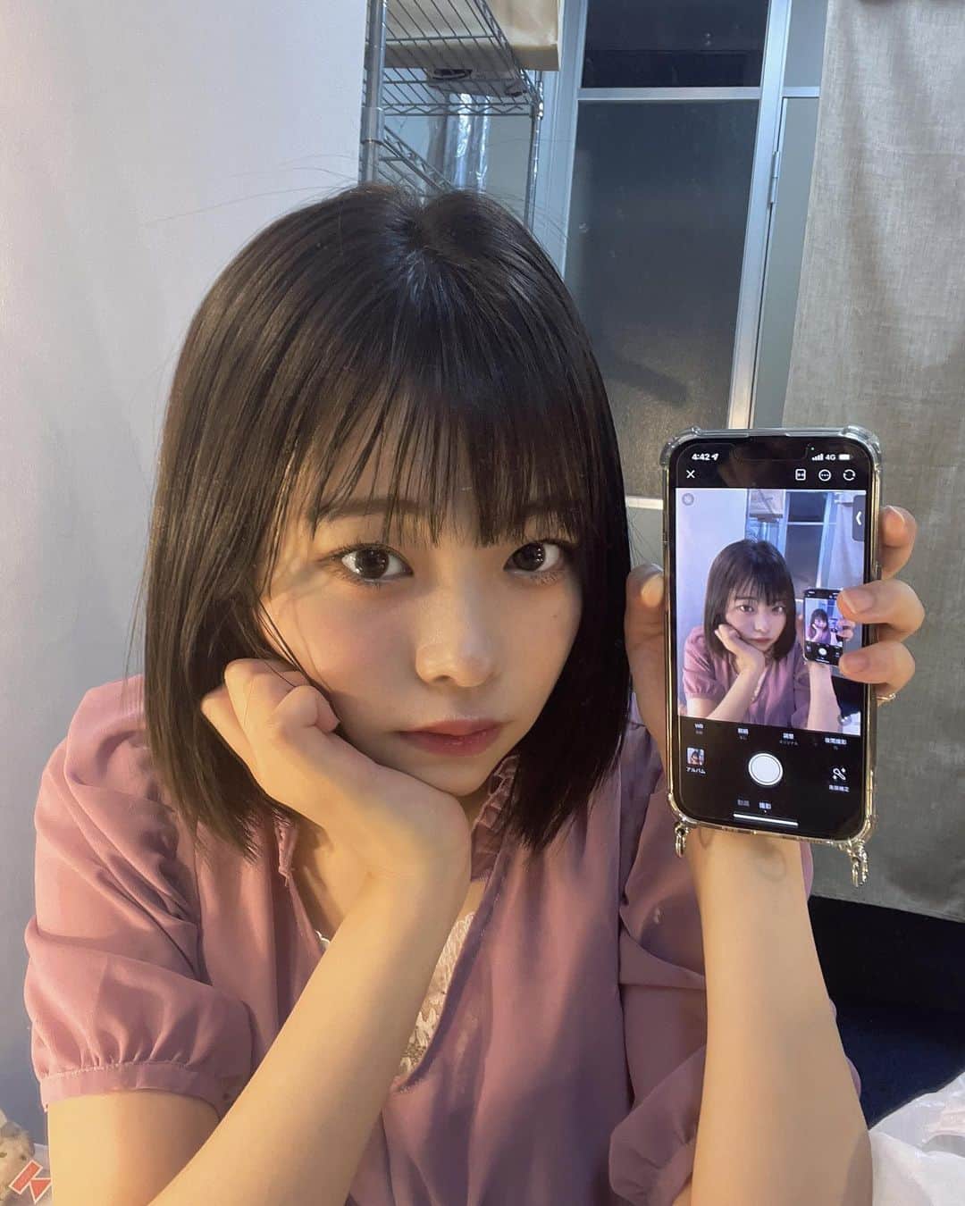 河本景さんのインスタグラム写真 - (河本景Instagram)「流行ってる？撮り方してみたよん🙏🙏」5月11日 21時21分 - onkeikein