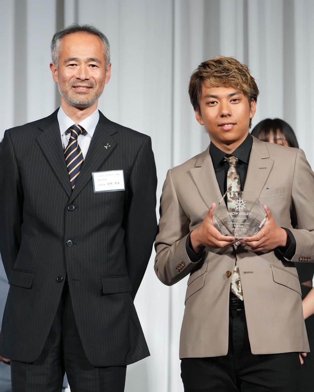 平野流佳のインスタグラム：「Thank you  Snow Award❄️  #snowaward」