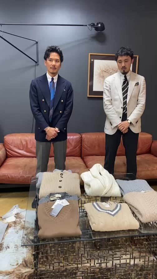 Shuhei Nishiguchiのインスタグラム：「最速2023秋冬"ビームスドレスクロージング"商品紹介ライブ  久しぶりに小林さんとのライブ。 楽しく新作のご紹介をさせて頂きました。 是非、ご覧下さいませ。 @junpei_kobayashi  @shoji_fukaya  @beams_f」