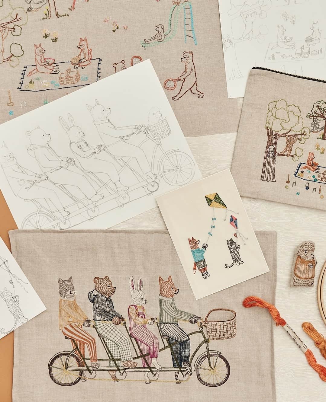 コーラル アンド タスクさんのインスタグラム写真 - (コーラル アンド タスクInstagram)「Tomorrow in our newsletter we'll be talking about our new FUN collection! Sign up to get the story in your inbox. 😎 #coralandtusk #embroidery #textiledesign」5月11日 23時10分 - coralandtusk