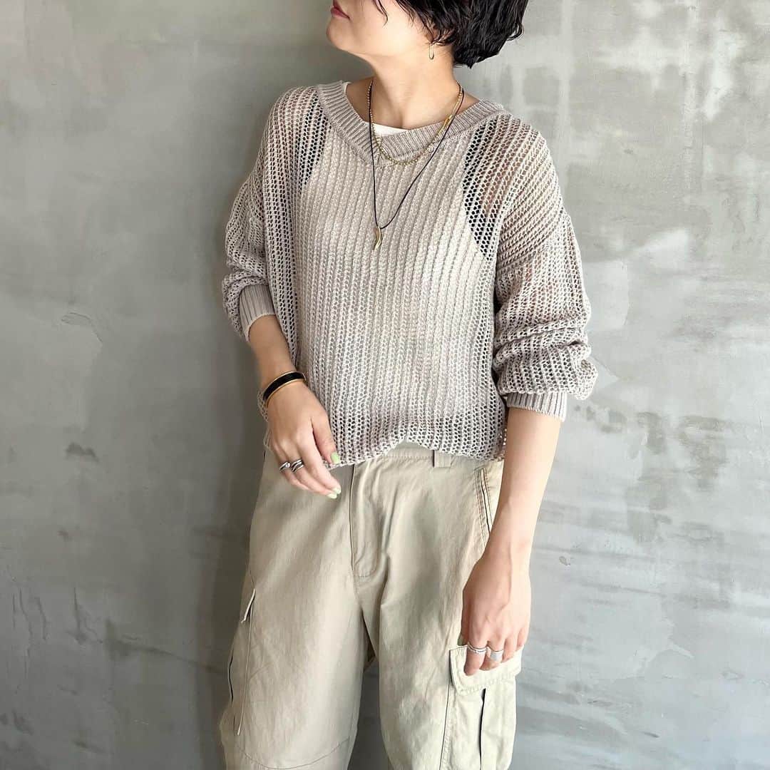 エリオポールさんのインスタグラム写真 - (エリオポールInstagram)「2023 Summer Collection  Knit  19.800yen / HÉLIOPÔLE   Ref: 13003043041HN Color: Beige. Pink. Gray Siz: 38  店舗にてお電話による通販対応も承っております。  HELIOPOLE代官山店  03 3770 6438  HELIOPOLE 札幌店  011 209 5455  HELIOPOLE 広島店  082 542 7033   @heliopole_official #HELIOPOLE  #エリオポール」5月12日 10時11分 - heliopole_official