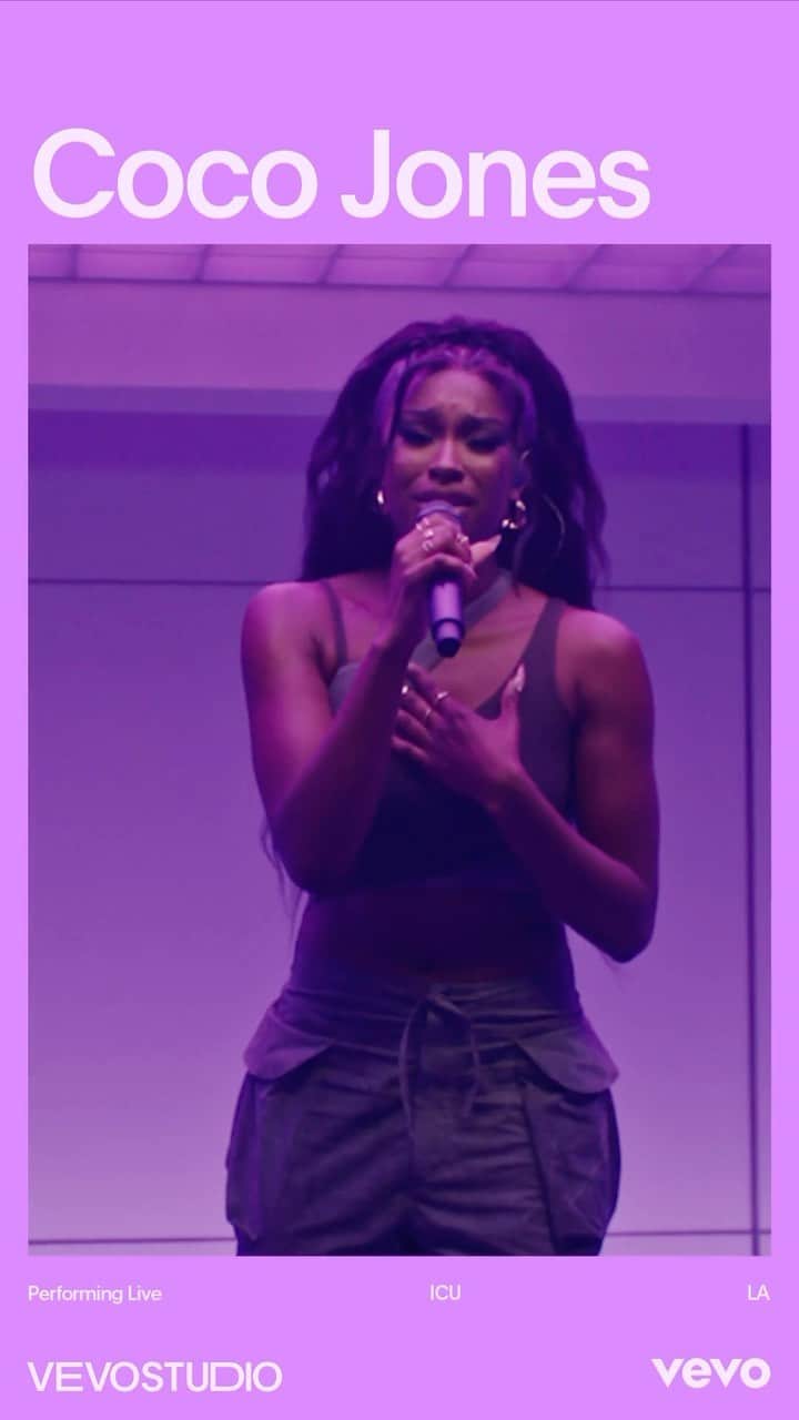 のインスタグラム：「@CocoJones says “ICU” is about the “push and pull of being in a relationship where the circumstances have changed.” Check out the star’s live performance of the R&B hit. 🎤 ⠀⠀⠀⠀⠀⠀⠀⠀⠀ ▶️ [Link in bio]」