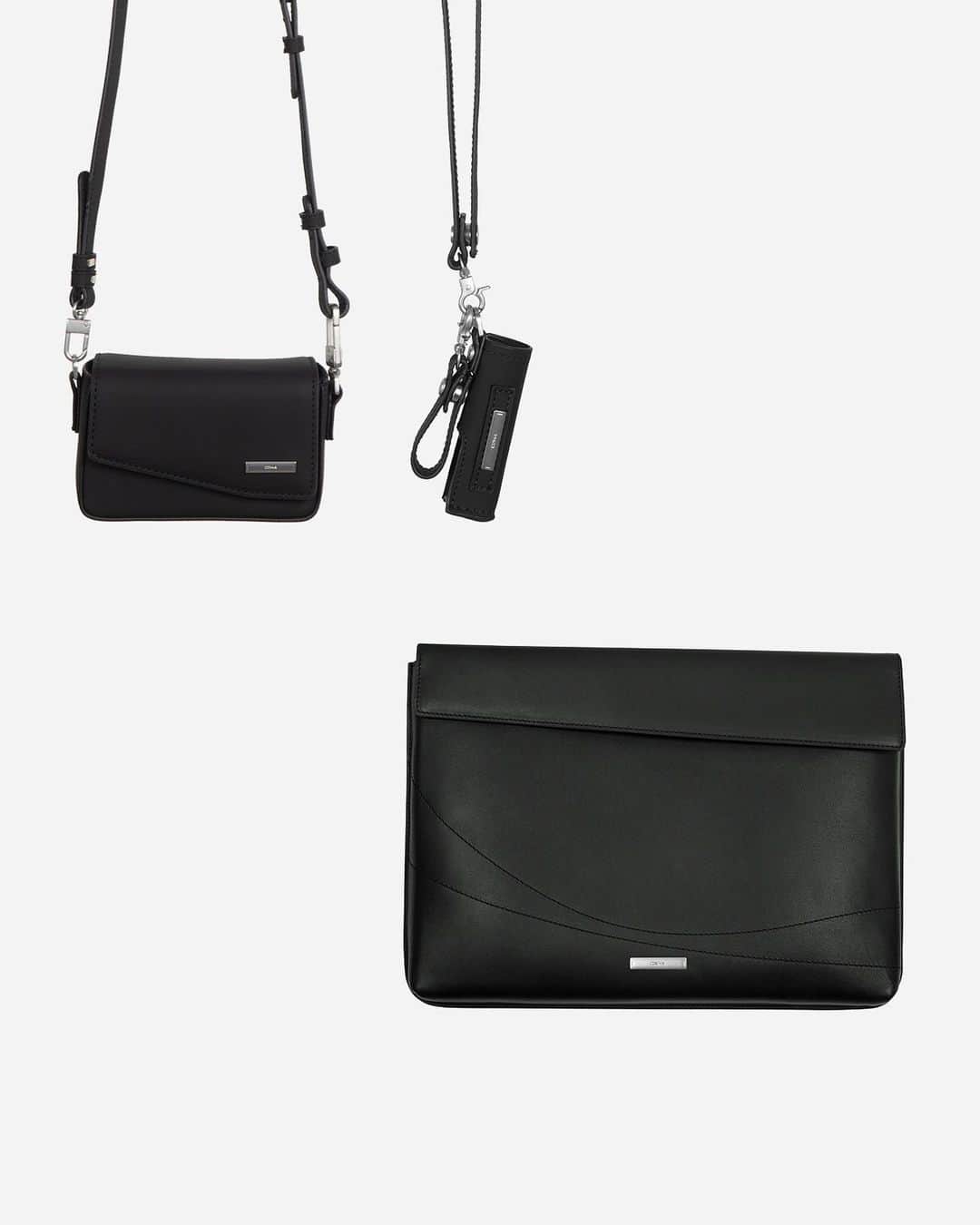 C2H4 Los Angelesのインスタグラム：「SS23 Leather Goods 007 - Basic Camera Bag 007 - Corner Society Lighter Case 007 - Basic MacBook Case」
