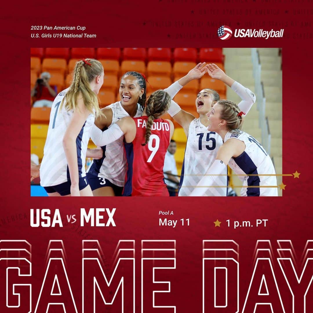 USA Volleyballさんのインスタグラム写真 - (USA VolleyballInstagram)「The U.S. Girls U19 National team will face off against Mexico today in the Pan Am Cup with a place in the semifinal match up for grabs! Go to the link in our bio for more details and to see how they have done through the first two matches.」5月12日 4時05分 - usavolleyball