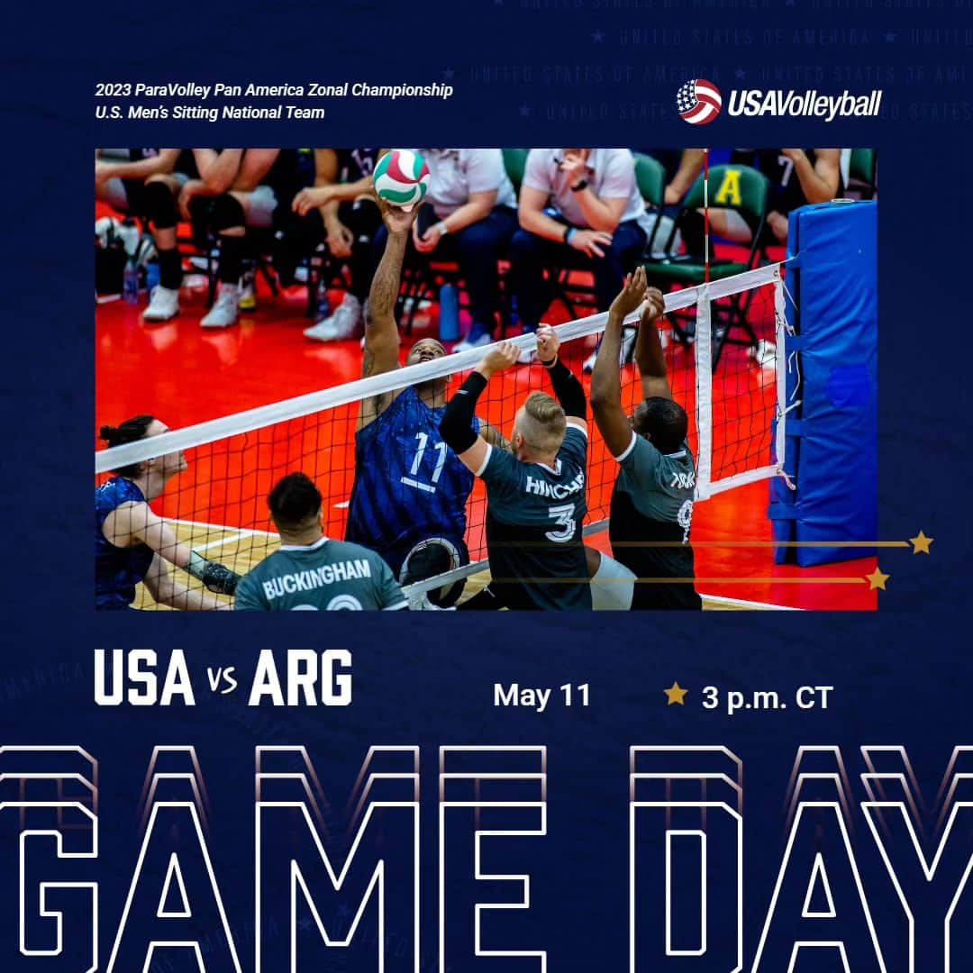 USA Volleyballさんのインスタグラム写真 - (USA VolleyballInstagram)「It's almost time! Catch our U.S. Men's Sitting Team playing Argentina as both teams pursue Paris 2024 Paralympic qualification at the 2023 ParaVolley Pan America Zonal Championship. 🇺🇲💪  Live stream at 🔗 in our bio」5月12日 4時52分 - usavolleyball