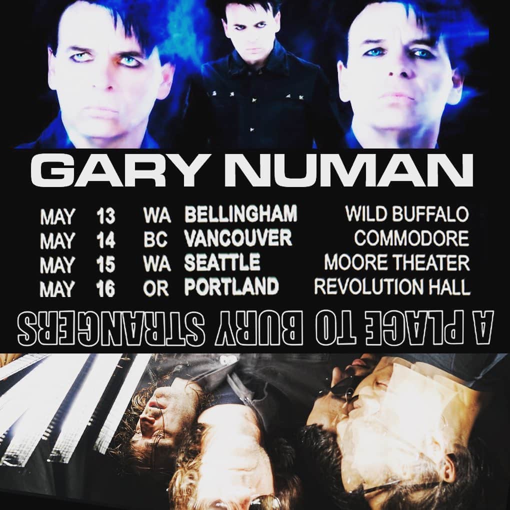 A Place to Bury Strangersのインスタグラム：「4 more shows upcoming with the incredible @garynuman Get ready @wildbuffalo Saturday, @commodoreballroom Sunday, @mooretheater Monday, and @revolutionhall Tuesday. Come out. It’s gonna be wild.」
