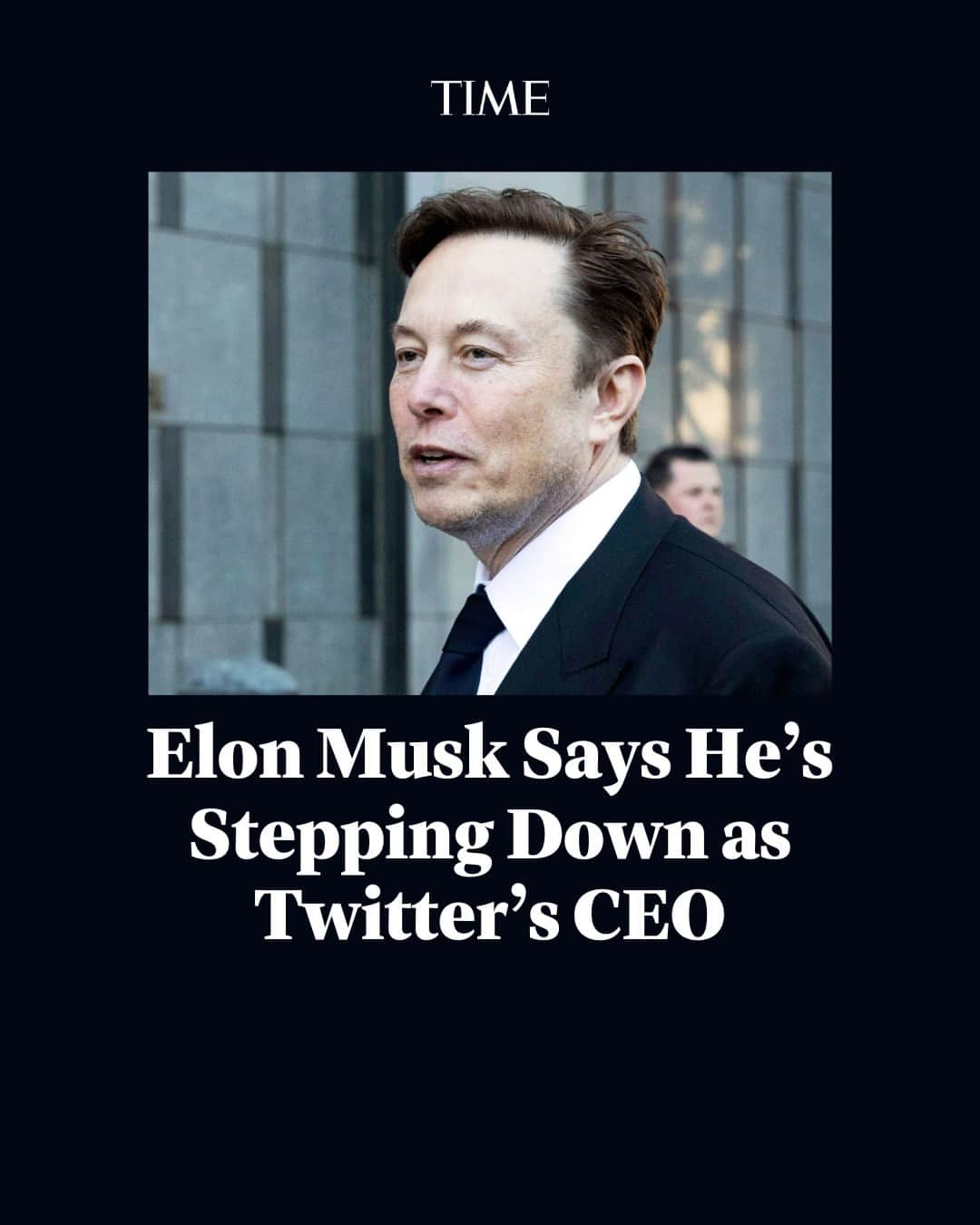 TIME Magazineのインスタグラム：「Elon Musk said he has found a new CEO for Twitter, or X Corp. as it’s now called. He did not name the person but said she will be starting in about six weeks.  Link in bio.  Photograph by Benjamin Fanjoy—@apnews」