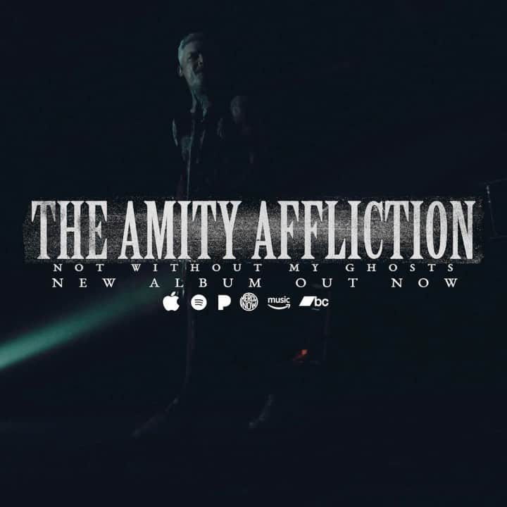 The Amity Afflictionのインスタグラム：「Our new album 'Not Without My Ghosts' is now out in Australia and NZ! The rest of the world will get it when it hits the 12th in your time zone. Stream it, buy some merch and vinyl all at the link in bio.」