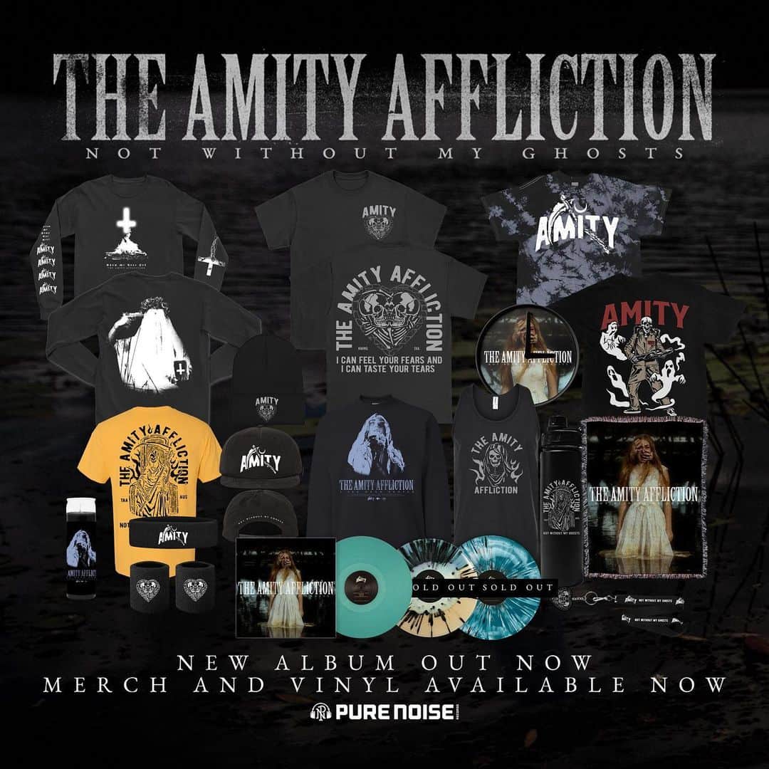 The Amity Afflictionさんのインスタグラム写真 - (The Amity AfflictionInstagram)「Our new album 'Not Without My Ghosts' is now out in Australia and NZ! The rest of the world will get it when it hits the 12th in your time zone. Stream it, buy some merch and vinyl all at the link in bio.」5月12日 6時22分 - theamityaffliction
