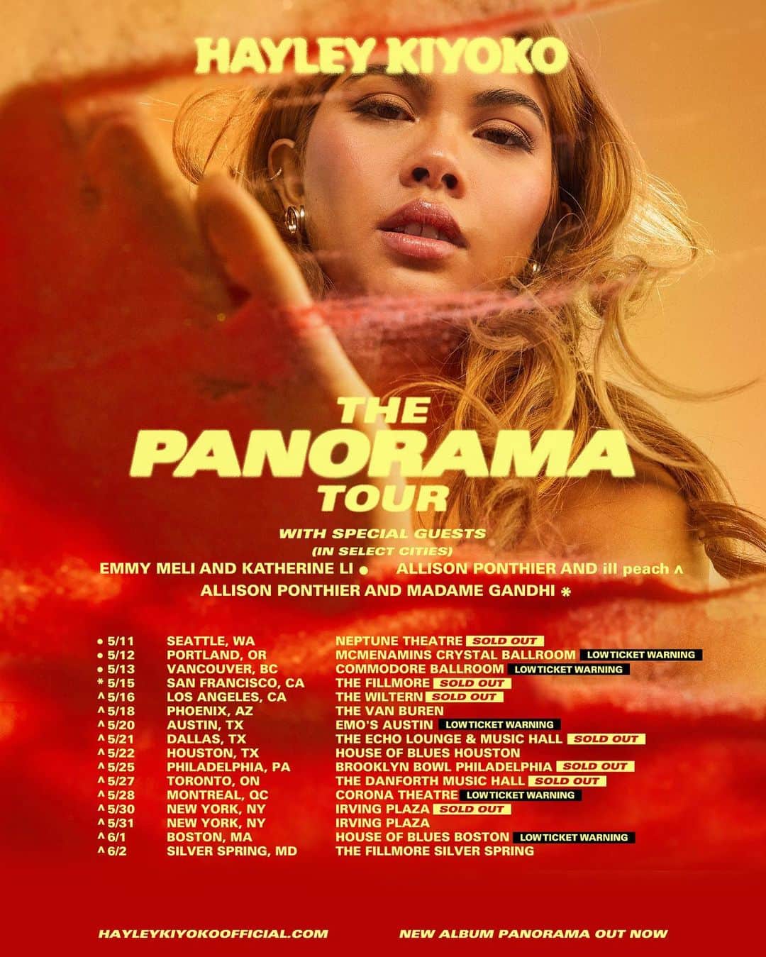 ヘイリー・キヨコのインスタグラム：「The Panorama Tour has been beyond magical and I can’t believe we only have so many shows left! Grab your tickets if you still can…I’ll be remembering these shows for the rest of my life. 🥹🥹love you all so much. Thank you for everything 🥺❤️🌈」