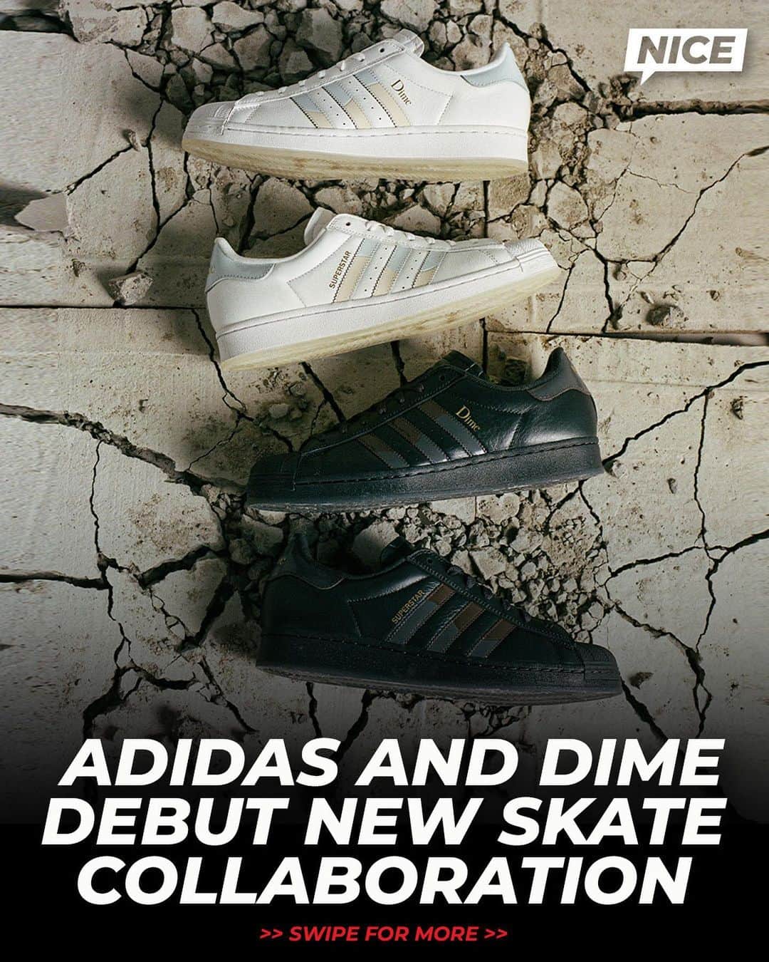 Nice Kicksさんのインスタグラム写真 - (Nice KicksInstagram)「adidas teams up with Montreal-based brand, Dime, to bring their classic styles with a skateboarder-friendly twist 🛹🔥」5月12日 8時50分 - nicekicks