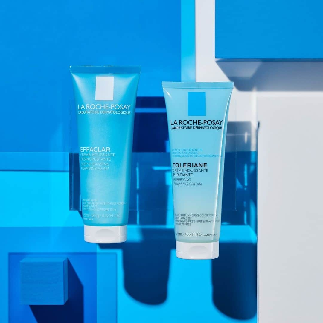 LA ROCHE-POSAY JAPAN ラロッシュポゼのインスタグラム：「【お肌すっきり！ニキビをしっかりケアする洗顔料✨】  毛穴のつまりの原因となる皮脂や汚れ、古い角質をしっかり落とすので、 肌が荒れやすいこの季節も安心💙 11日からお得なメンバーズデーを開催中なので、お見逃しなく👀  ・・・・・・・・・・・・・・・・・・・・・・・・  ▶︎メンバーズデーの詳細 期間：5/11 10:00AM～5/15 9:59AM 内容：6,600円(税込)以上の購入で20周年記念限定ポーチをプレゼント🎁✨  ・・・・・・・・・・・・・・・・・・・・・・・・  公式オンラインショップを覗いてみてくださいね👀  *すべての人に肌トラブルがおきないわけではありません  --------------------- 左から ■エファクラ フォーミングクレンザー ■トレリアン フォーミングクレンザー  ---------------------  ＊＊＊＊＊＊＊＊＊＊＊＊＊＊＊ ラ ロッシュ ポゼ 化粧品空き容器を、全国のロフト店舗*( ラ ロッシュ ポゼ販売店舗)にて回収しています。 是非、使用済みの製品をお持ちください。 ＊後楽園ロフト東京ドームシティラクーア店、堺ロフトを除く。 ＊ターマルウォーター/セロザンク/アンテリオスＵＶプロテクションミストは回収製品除外です。  #ラロッシュポゼ #larocheposay #ラロポ #角質 #角質ケア  #エファクラフォーミングクレンザー #保湿 #保湿ケア #洗顔料 #角質 #角質ケア #毛穴 #毛穴ケア #角質美容液 #敏感肌 #敏感肌用  #潤い肌 #ツヤ肌 #乾燥肌 #乾燥対策 #スキンケア好きさんと繋がりたい #コスメ好きさんと繋がりたい #メンバーズデー #ニキビ肌 #混合肌 #オイリー肌」