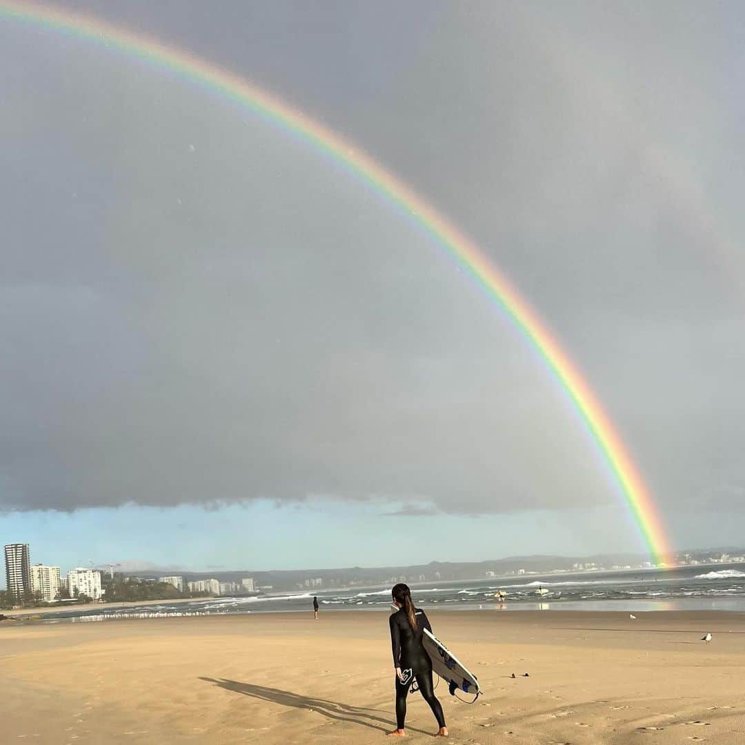 脇田紗良さんのインスタグラム写真 - (脇田紗良Instagram)「this morning was so pretty🌈🫶🏻   @volcomjapan #volcomjapan」5月12日 19時04分 - sara_wakita1010