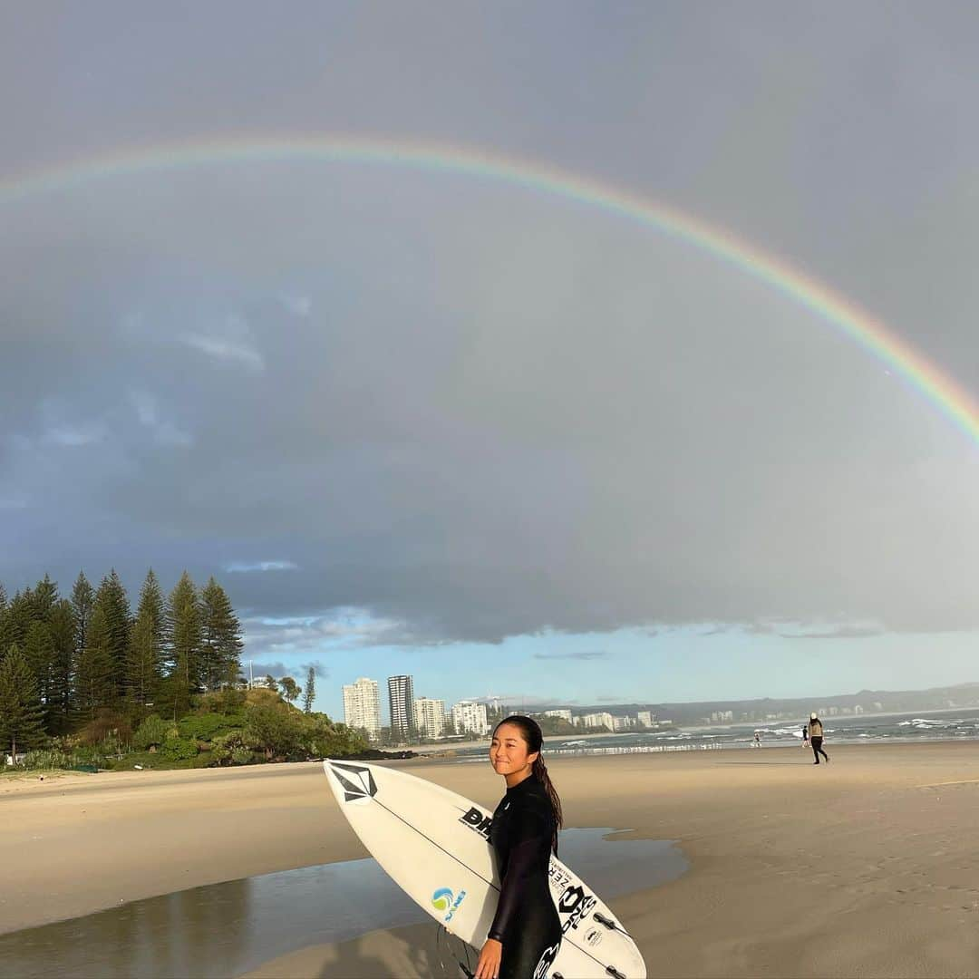 脇田紗良さんのインスタグラム写真 - (脇田紗良Instagram)「this morning was so pretty🌈🫶🏻   @volcomjapan #volcomjapan」5月12日 19時04分 - sara_wakita1010