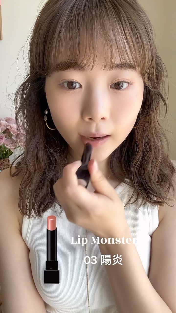 のインスタグラム：「. #メイク #メイク動画 #メイクアップ #コスメ #化粧品 #リップモンスター #toone #osaji #kate #lipmonster #makeup #cosmetics」