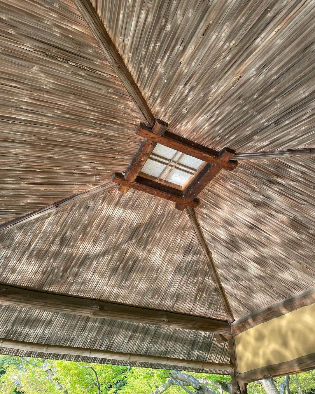 棚瀬響のインスタグラム：「水面が反射してキラキラで綺麗だった屋根  #八芳園 #水面 #image #白金台 #happoen #shirokanedai #記録用 #きろく」