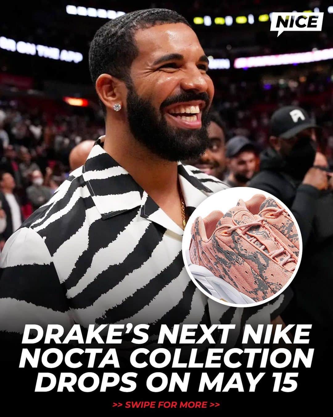 Nice Kicksさんのインスタグラム写真 - (Nice KicksInstagram)「Drake’s new “Distant Regards” NOCTA collection is inspired by Nigeria and includes three new Hot Step Air Terras 🐍🇳🇬 @nicedrops   The “Pink Quartz” & “Light Pumice” colorways are NOCTA.com exclusives (May 15 at 9PM PST) while the “Light Bone” colorway + apparel will also be available on SNKRS on May 19.」5月13日 1時00分 - nicekicks