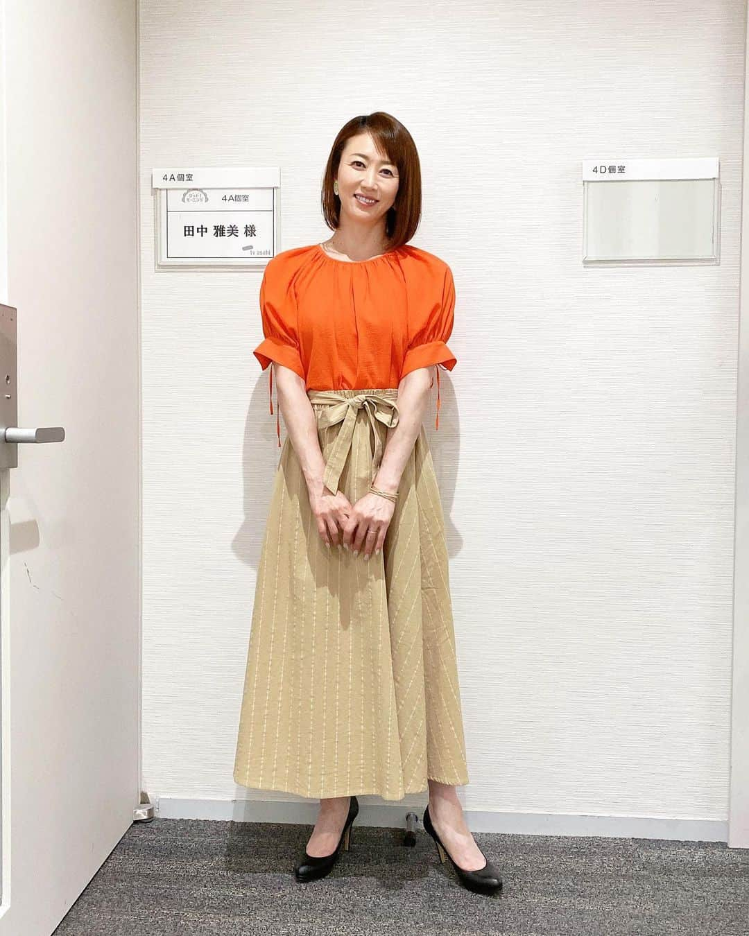 田中雅美さんのインスタグラム写真 - (田中雅美Instagram)「5月3日 テレビ朝日「グッドモーニング」で着用した衣装はこちらでした。  ・ ・ トップス、ボトムス共に @zampa_co.ltd #ザンパ  アクセサリー @abiste_official  シューズ #dianashoes  #テレビ朝日 #グッドモーニング #衣装 #タナカマサミ #田中雅美」5月12日 12時50分 - tanakamasami_official