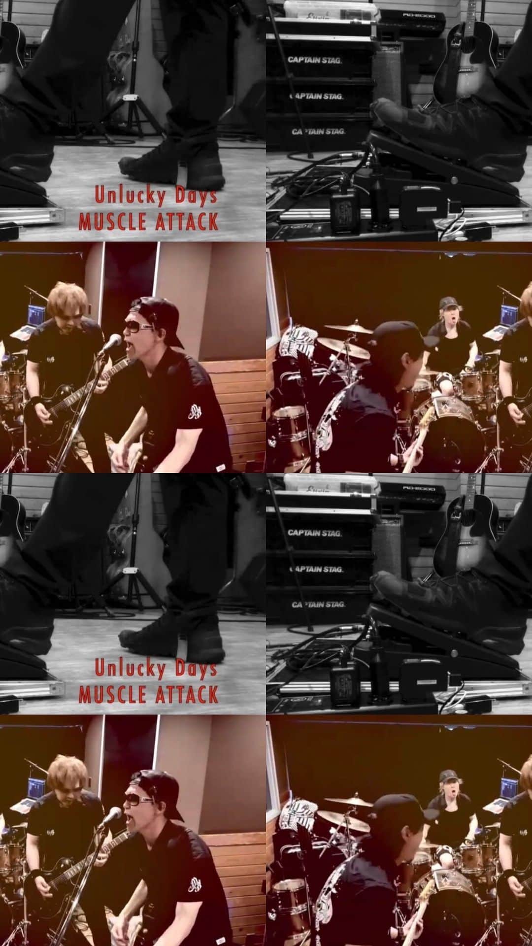 SHINPEIのインスタグラム：「MUSCLE ATTACK新曲”Unlucky Days”の一部を限定公開  会場ではみんなで叫んでくれ！ ”Never mind! We can break out!” (ネバーマーィン！ウィーキャーンブレーカゥ！)」
