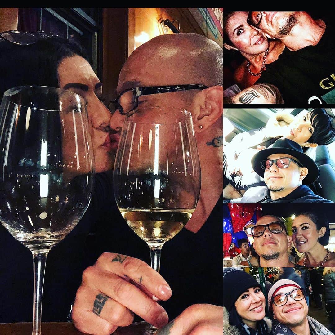 のインスタグラム：「Happy 27 yr anniversary my L❤️ve!!  Doy primero gracias a dios porque jamás imaginé tener esta vida tan hermosa a tú lado llena de amor 💟aprendizaje entendimiento ⬆️ altas y ⬇️ bajas pero el amor y apoyo que me has entregado desde el primer día,,,,,  no sabes,,,,,,, me has convertido en el hombre más bendecido y especial de este mundo!!   Te amo y amare hasta la muerte y después bebé,  quiero seguir conociéndote, aceptar aprender y mejorar en lugares que e fallado y entregarme al 💯 contigo,,,,,,, mi passion placer y satisfacción siempre será llenarte de felicidad y amor puro!  Te Amo bebé con todo mi ❤️ y ser!!!  🥂 por otros💯años más!」