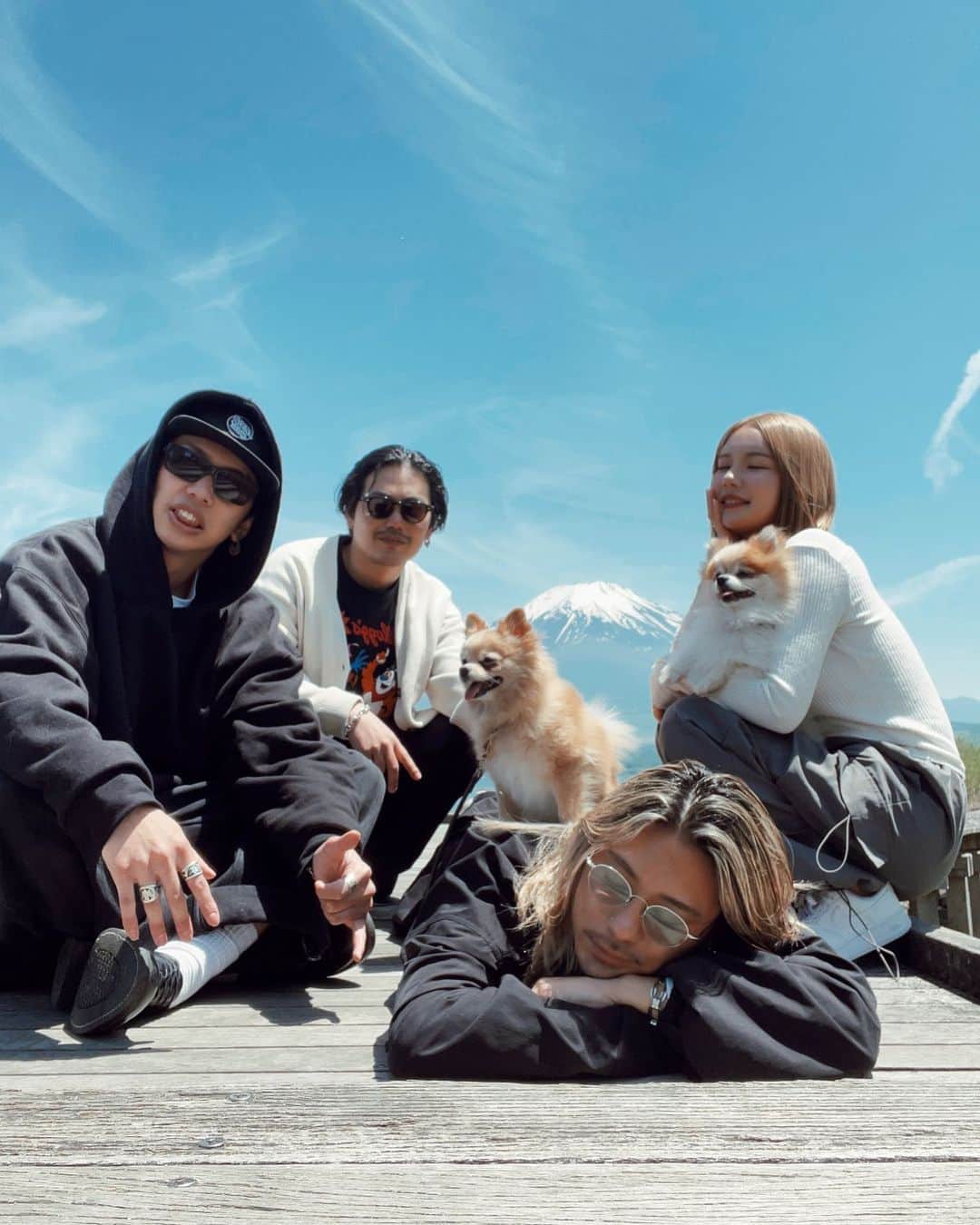 鈴木大二朗のインスタグラム：「初めての山中湖🗻 最高だった🥹🩵」