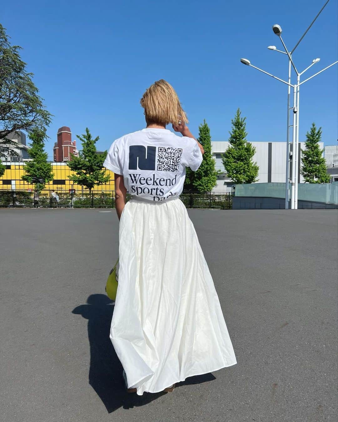 平アスカさんのインスタグラム写真 - (平アスカInstagram)「WHITE CODE🤍 全身白を着たくなる時はきっと気分がいいんだとおもう。 #code #whitecode #clane #nnbweekend #rosebud #asuca_fashion」5月12日 15時47分 - asucataira
