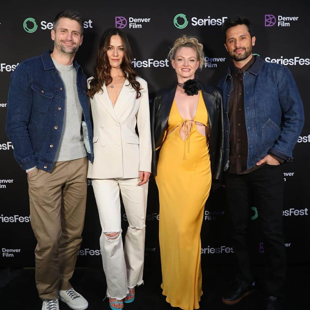 スティーブン・コレッティのインスタグラム：「The @seriesfest gang with the @everyoneisdoinggreat team. Laughs were had. Tears were shed. Absolute bloodbath. 🤗 Thank you to all you stopped by for the screening. We love coming to this festival and meeting so many interesting people. Until next time…」
