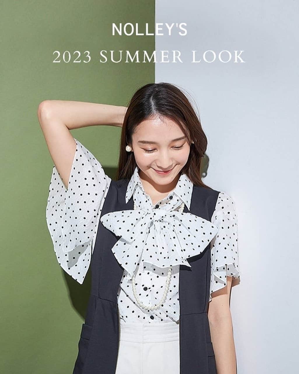 NOLLEY'S ノーリーズさんのインスタグラム写真 - (NOLLEY'S ノーリーズInstagram)「NOLLEY'S 2023SUMMER LOOK公開  #nolleys #ノーリーズ #2023ss#summer#look #fashion #styling」5月12日 16時20分 - nolleys_official