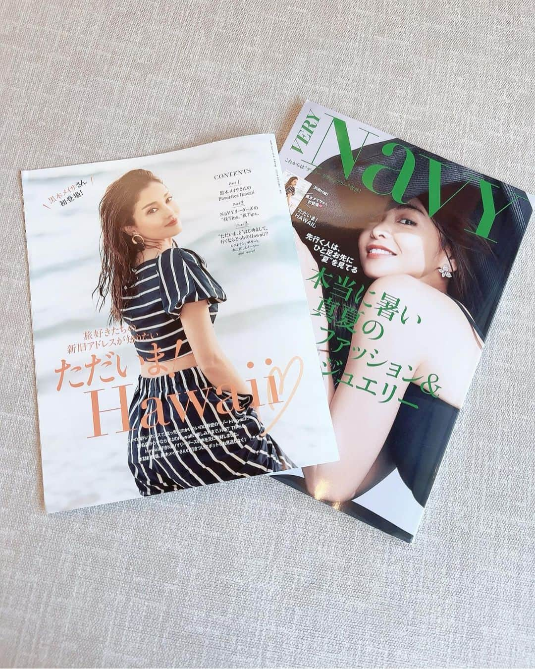 kiyomi medeirosさんのインスタグラム写真 - (kiyomi medeirosInstagram)「VERY NAVY 6月号の " ただいまHawaii❤️ "別冊付録に載せて頂きました🥹🙏 先日の弾丸ハワイの様子も載ってます🌺しかもお隣は大好きなたーちゃん @tkco 🥹✨✨✨こんなことってあるのぉ〜🥹 本当に嬉しいページとなりました😭✨✨  是非見て頂けたら嬉しいです☺️💖  そしてお気に入りの"HUG T"も着てます😍 @obli_official   @madoka_na 鍋嶋さん本当に素敵なページを作って頂きましてありがとうございました🥹🙏💕💕💕  @verynavy_official  #verynavy #雑誌#verynavy6月号#obli#hawaiibook#ハワイ旅行#ハワイ#hawaii#ハワイ旅行コーデ」5月12日 17時33分 - kiyomimedeiros