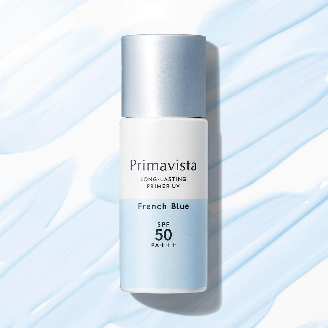 Primavista プリマヴィスタ公式のインスタグラム：「. ＼SPF50下地 フレンチブルーを紹介！／  💙フレンチブルー 黄ぐすみをカバーし 明るく透明感*¹のある印象の肌に  とにかく明るさが欲しい方に✨ お顔全体にカラーをのせて 明るさをまとうのがオススメです◎  👇 #SPF50下地 の特長をチェック ✓SPF50・PA＋＋＋ ✓皮脂くずれを防ぐ ✓汗・水に強いウォータープルーフ ✓こすれに強い 　マスク着用10時間化粧持ち*2データ取得済 ✓4色のトーンアップカラー💜🧡💚💙  ＊1 メイクアップ効果による ＊2 当社調べ。効果には個人差があります。  #Primavista #プリマヴィスタ #プリマ #スキンプロテクトベース皮脂くずれ防止 #スキンプロテクトベース #ウォータープルーフ #ベースメイク #ベースメイクアイテム #下地 #化粧下地　#メイク下地 #プライマー #透明感メイク #トーンアップ #トーンアップ下地 #カラー下地 #カラーコントロール #コントロールカラー #UVカット #日焼け止め #日焼け止め下地 #崩れにくいメイク #テカリ防止 #テカリ #夏メイク #夏下地 #くずれと闘う夏下地 #凪ぎ肌 #ブルー下地」