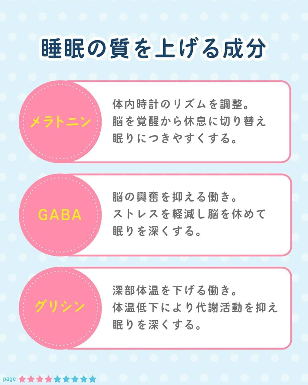 東京アクネクリニックさんのインスタグラム写真 - (東京アクネクリニックInstagram)「「ぐっすり眠れなくて、ニキビができちゃった」という経験はありませんか？ ニキビを治すためには、睡眠がとっても大切です。  今回は睡眠の質を上げるおすすめサプリをご紹介します✨  睡眠時間は人それぞれですが、質を改善して美肌を目指しましょう。 参考になった方は「✨」の絵文字で教えてください！ ∴‥∵‥∴‥∵‥∴‥∴‥∵‥∴‥∵‥∴  アクネクリニック｜ニキビ・ニキビケア  @nikibi.c  他の投稿もぜひチェックしてみてくださいね🥰  ∴‥∵‥∴‥∵‥∴‥∴‥∵‥∴‥∵‥∴ #ニキビ#ニキビ跡#大人ニキビ#ニキビ肌#ニキビ対策#ニキビ治療#大人ニキビ対策#ニキビの原因#ニキビ治したい#アクネクリニック#アクネニキビ対策#イソトレチノイン#ダーマペン4#フラクセル#寝不足#睡眠不足#睡眠の質#睡眠の質を上げる」5月12日 18時02分 - nikibi.c