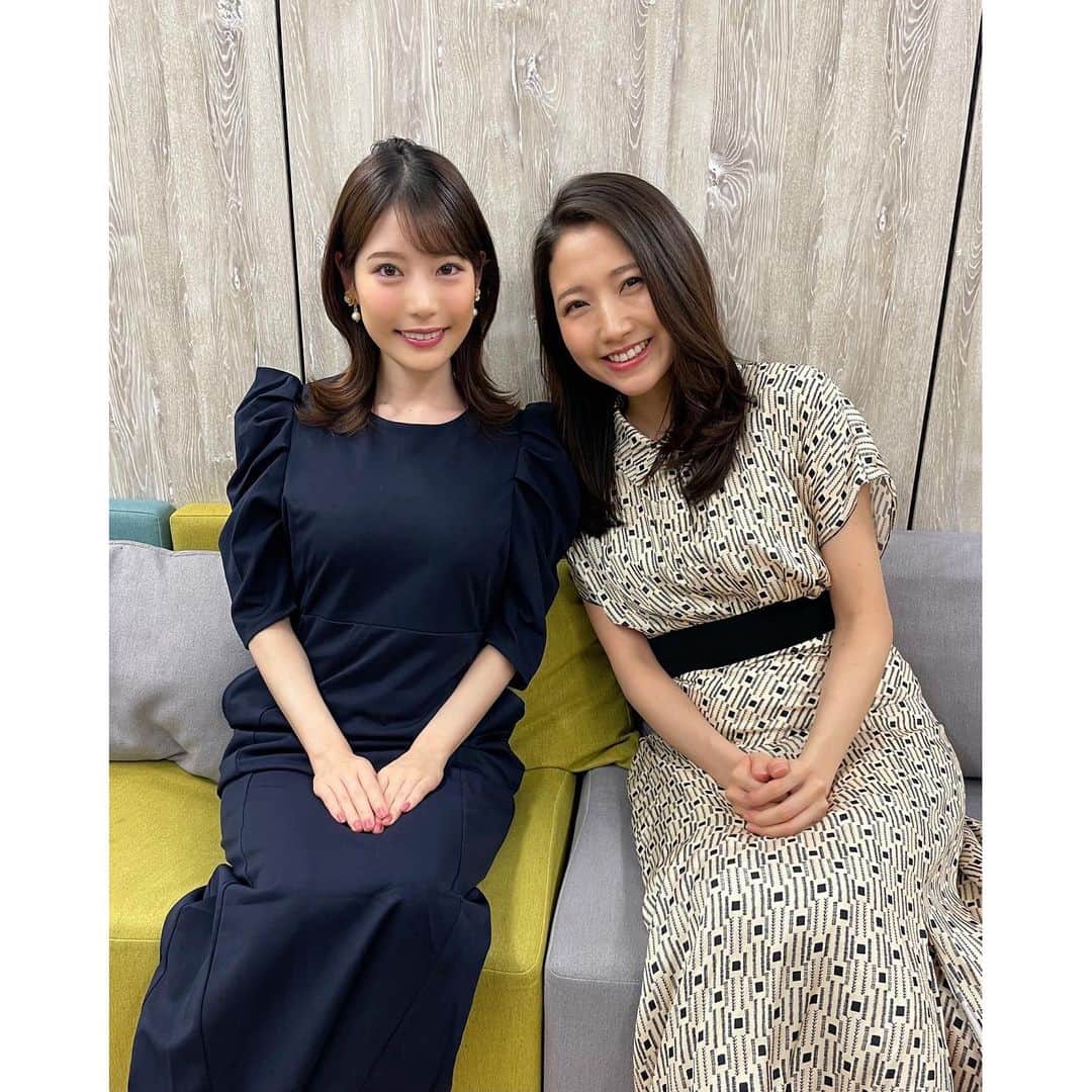 竹俣紅のインスタグラム：「💐 3月末で退社された先輩の三田友梨佳アナに、 先日アナウンス室でお会いして、 少しお話しすることができました☺️ 一緒にお写真も撮っていただけて、うれしかったです✨ ⁡ ⁡ みなさん、楽しい週末をお過ごしください。」